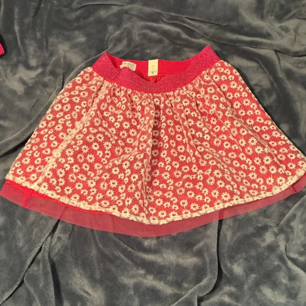 The Children's Place Red Floral Skirt